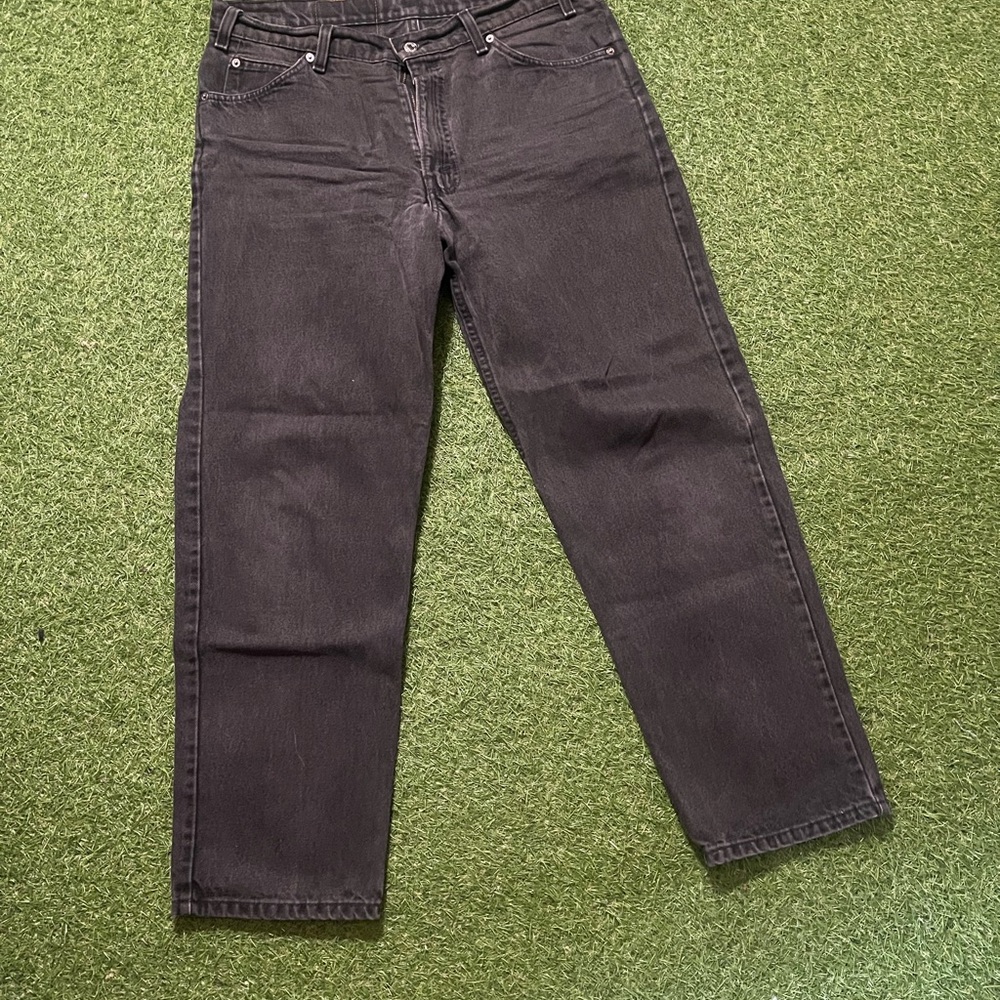 Levi's Black Straight Jeans Timeless Style vintage Orange tab - Picture 3 of 4